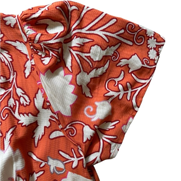 Knox Rose tiered floral print dress with v neck and corset details - Picture 9 of 14